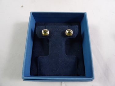 Mystic Topaz Canary Yellow Sterling Silver Earrings