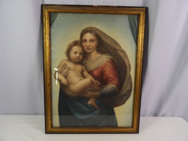 Early Woman and Child Print