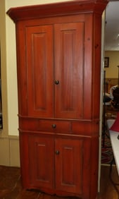 Pine Corner Cabinet