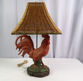 Ceramic Rooster Lamp