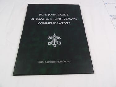 Postal Comm. Society- Pope John Paul II 25th Anniversary Commemoratives.
