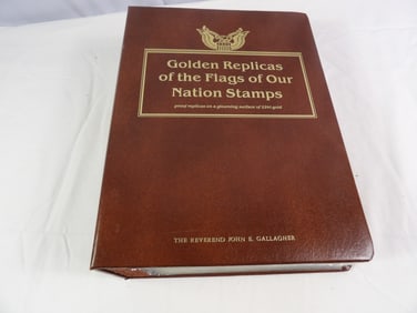 Postal Comm. Society- Gold Replicas, The Flags of our Nation Stamps.