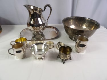 Large Lot of Miscellaneous Silver Plated Items