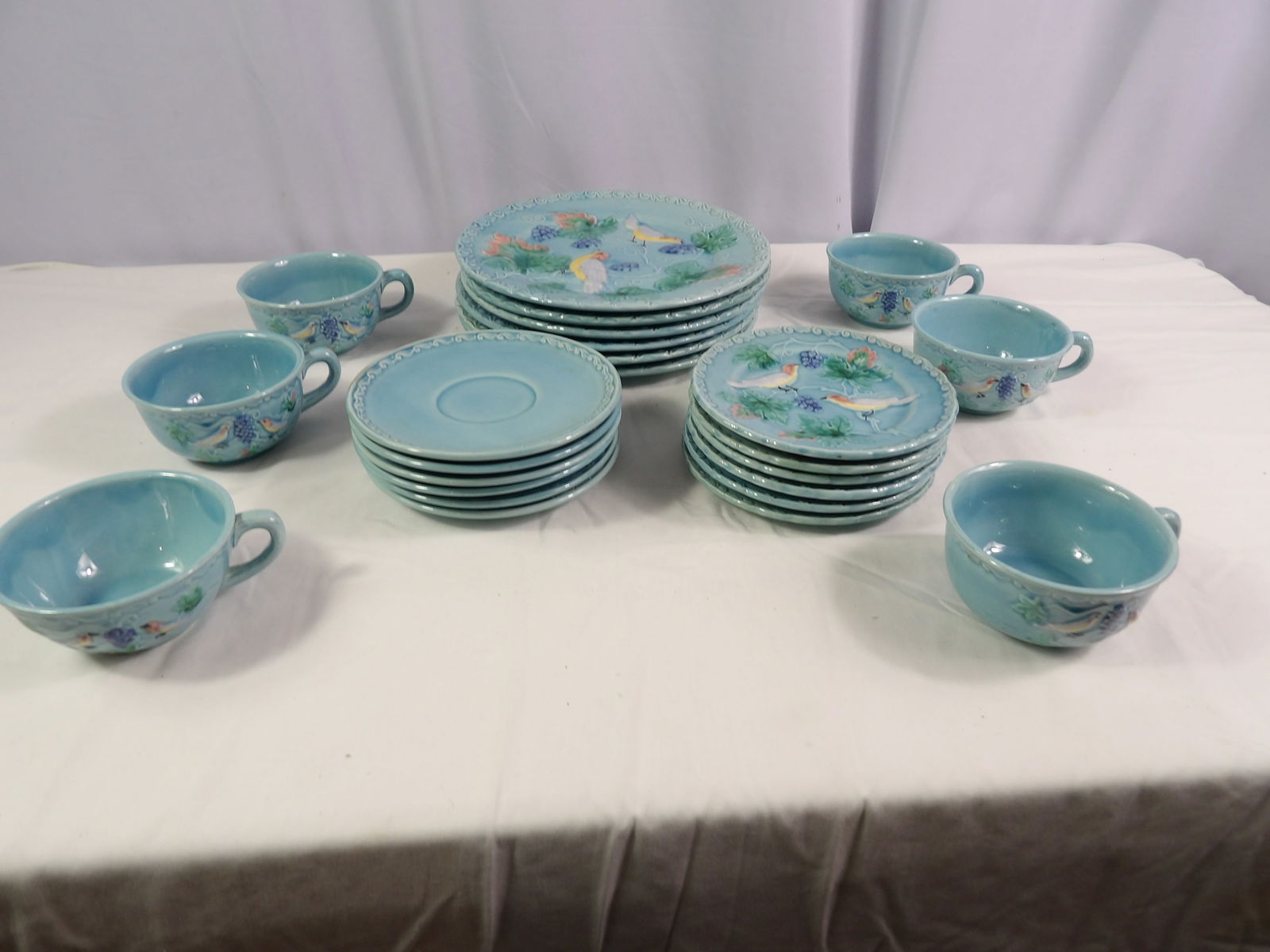 Highmount Hand Painted Majolica China Set (1 of 4)