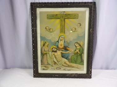Jesus and Angels Print