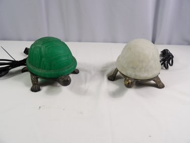 Pair Of Turtle Lamps
