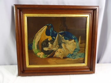 Framed Picture of Kittens