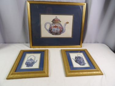 3 Pcs.- Early Pottery Prints