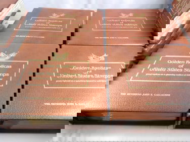 Postal Comm. Society-Golden Replicas of U. S. Stamps.