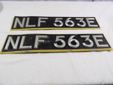 Pair of European License Plates