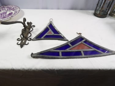 2 Pcs.-Leaded Stained Glass