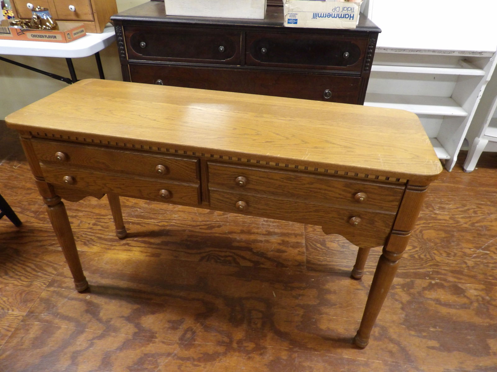 45" Wide 2 Drawer Hall Table (1 of 3)