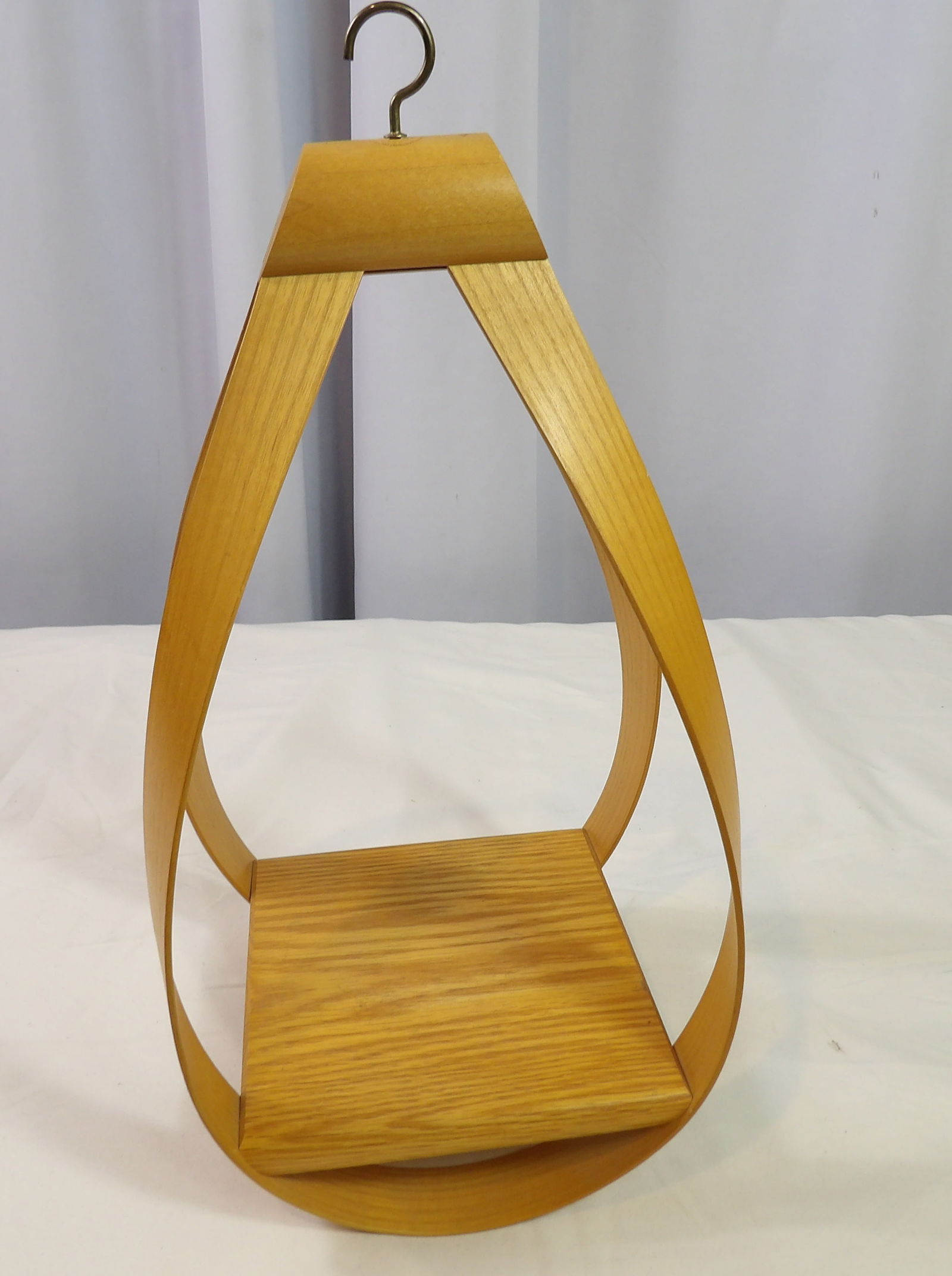 Hardwood Plant Hanger: Vermont Made Harwood Plant Hanger by Montgomery School House. All measurements approximate. Please see photos for condition and details. Selling as is from 04281.