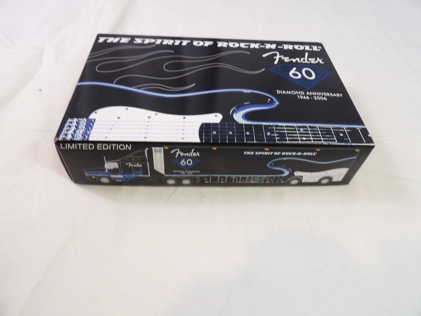 Fender Limited Edition Truck: Fender "The Spirit of Rock and Roll" Diamond 60th Anniversary Limited Edition Truck. New. All measurements approximate. Please see photos for condition and details. Selling as is from 04281.