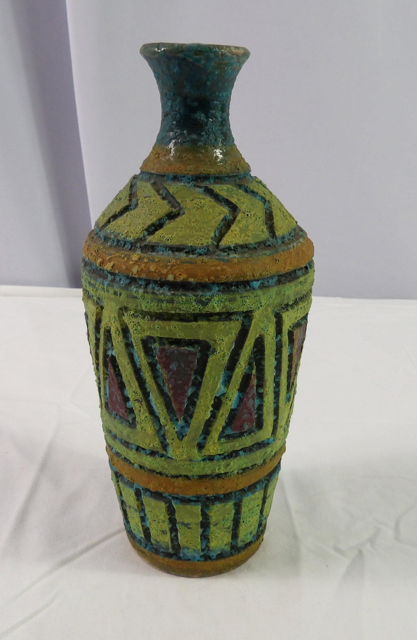 Italian Vase: 10" Italian Vase. All measurements approximate. Please see photos for condition and details. Selling as is from 04281.