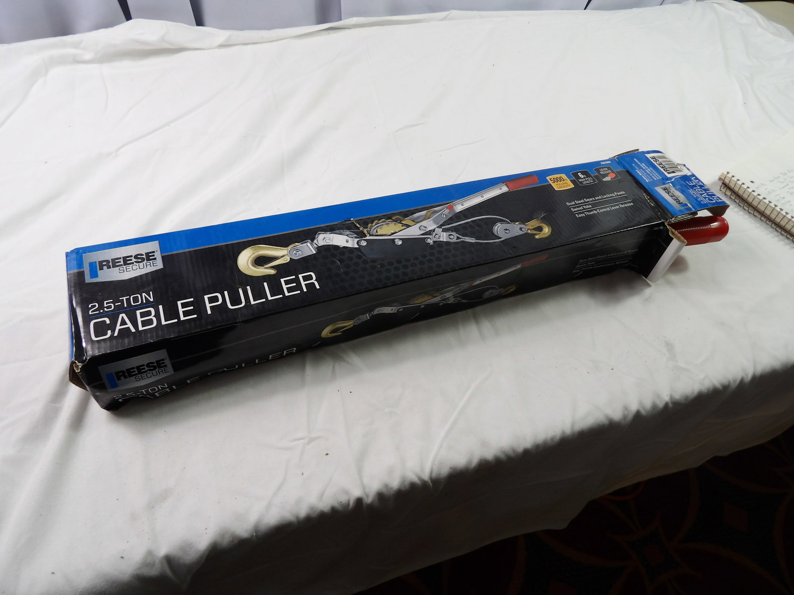 Reese Secure Cable Puller: Reese Secure 2.5 Ton Cable Puller, Lightly Used. All measurements approximate. Please see photos for condition and details. Selling as is from 04281.