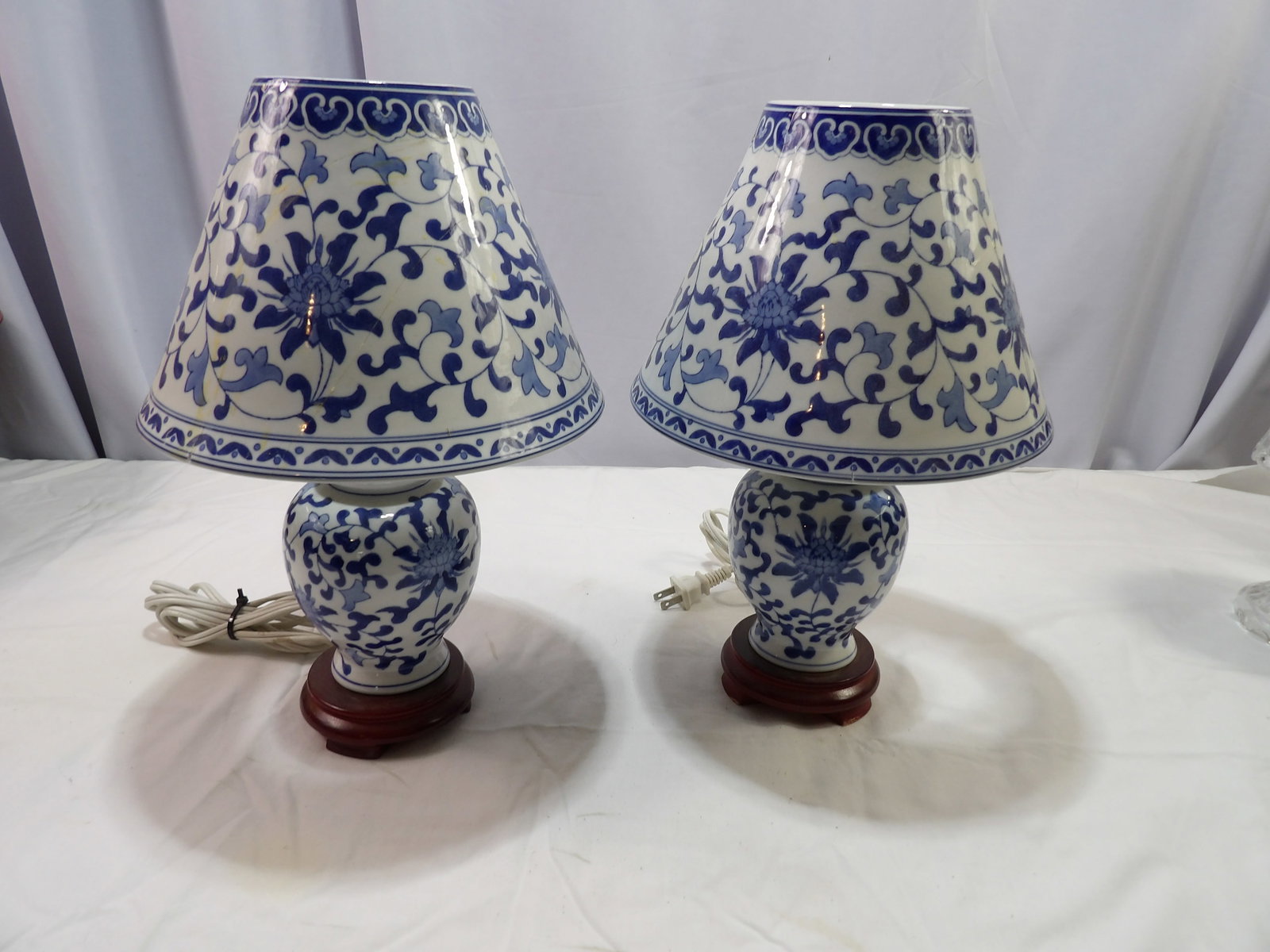 Pair of Porcelain Lamps (1 of 4)