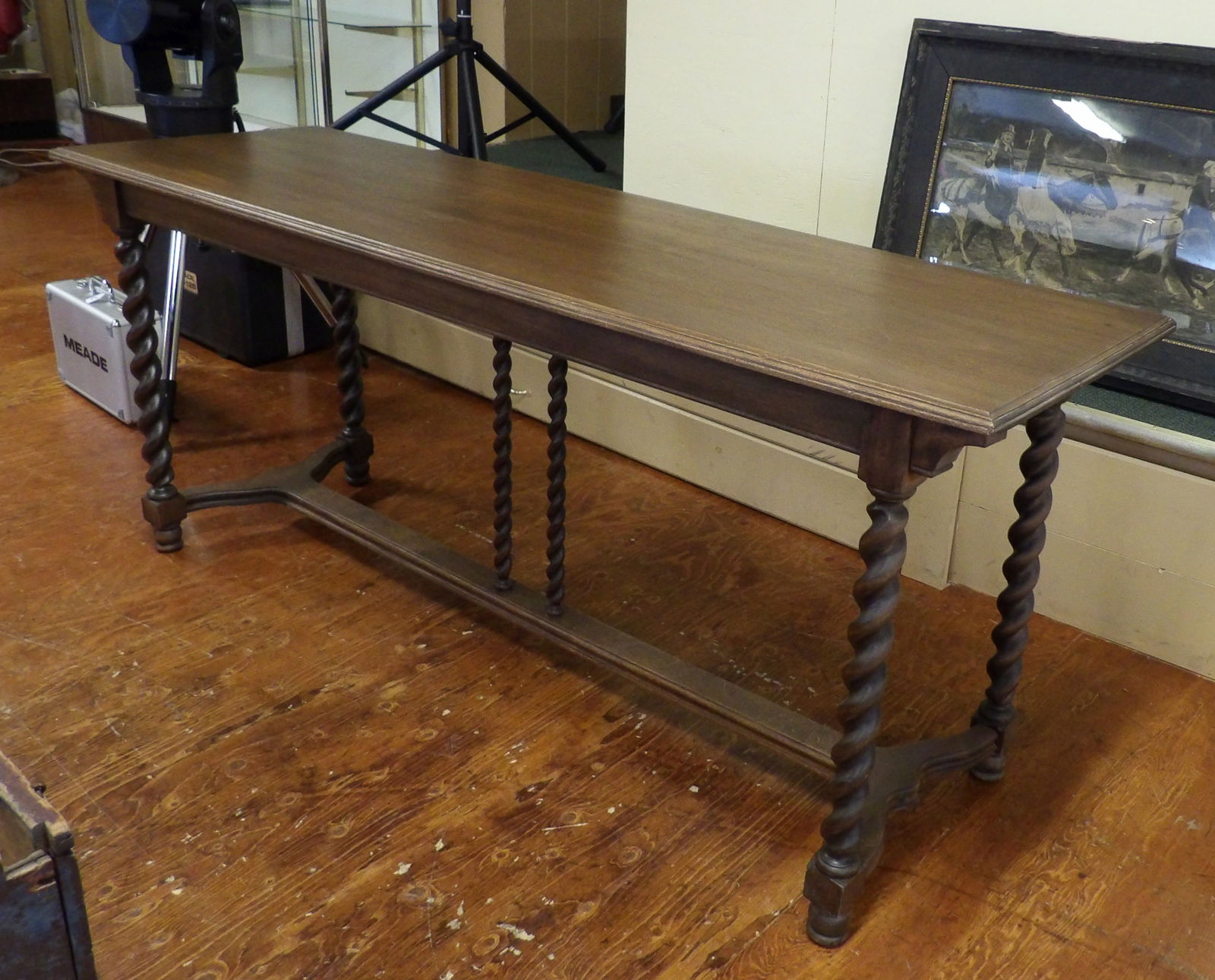 Walnut Hall Table - 4