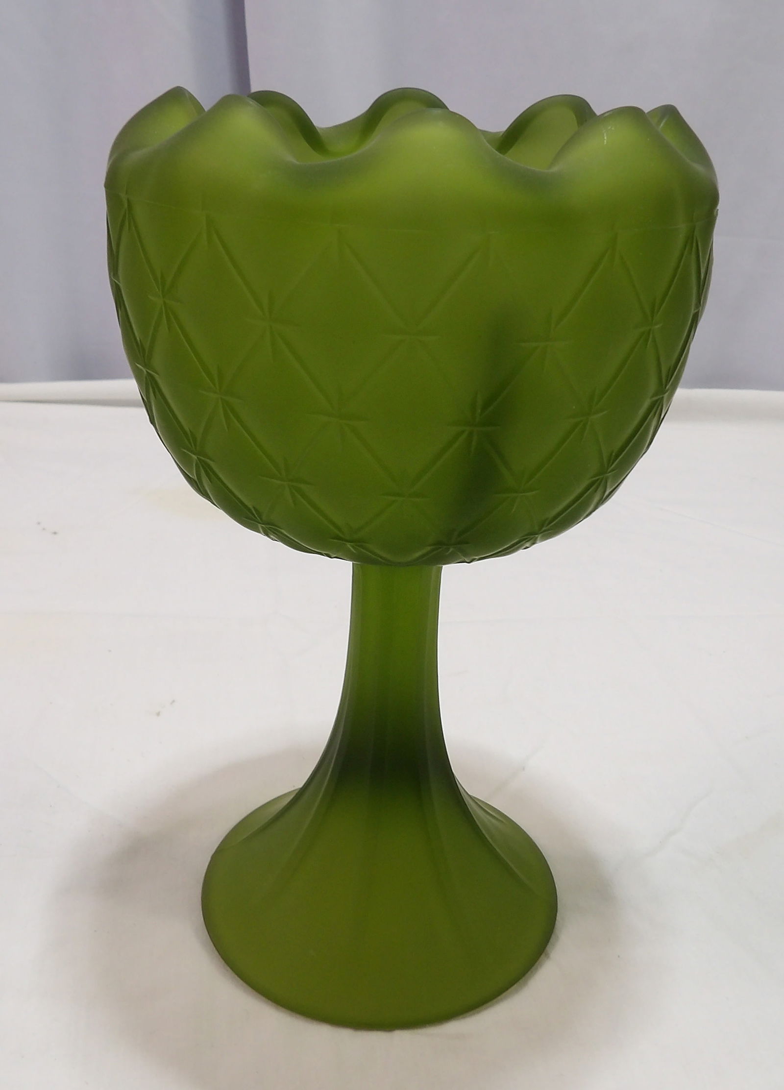 Green Glass Candy Dish (1 of 4)