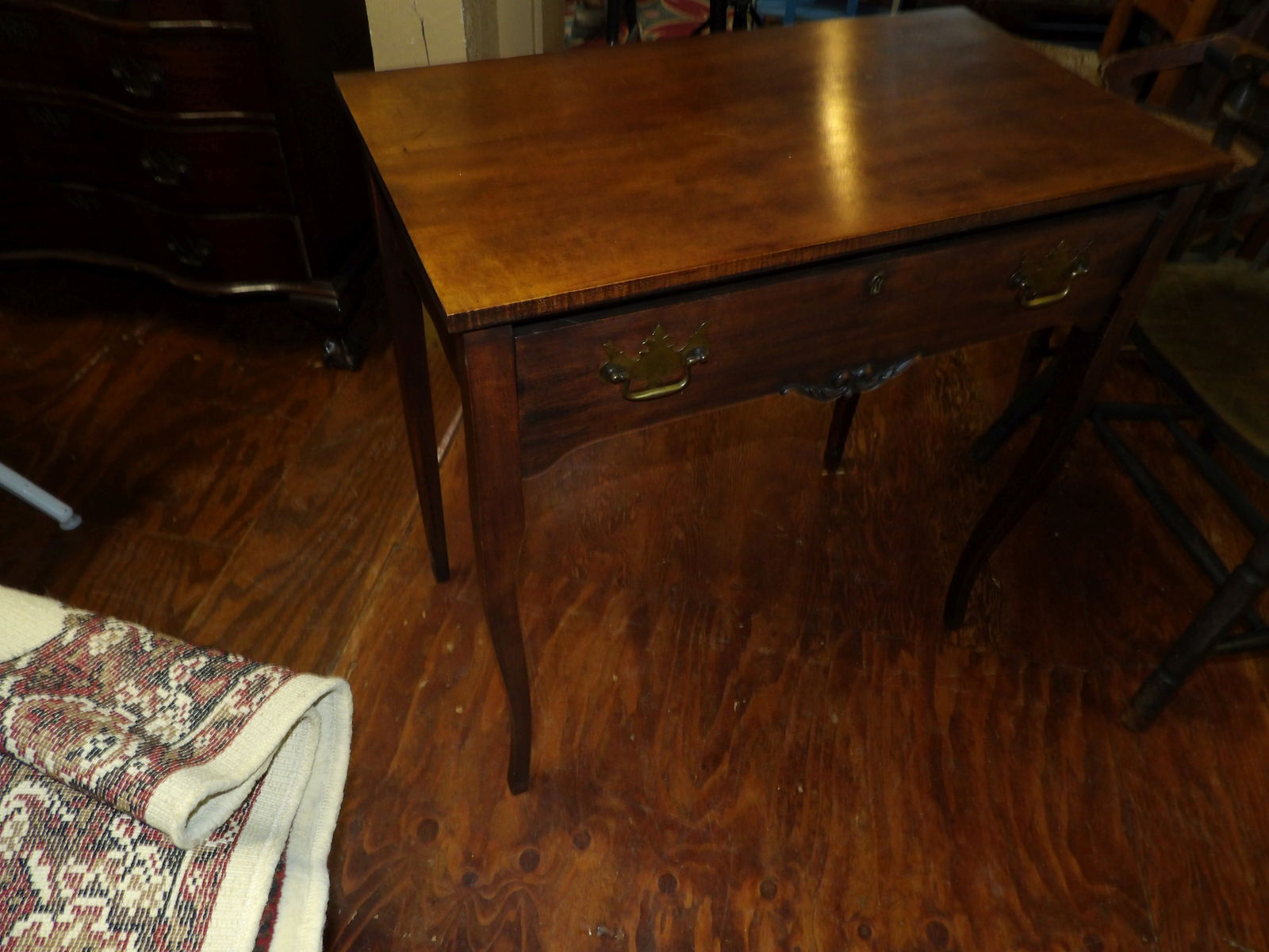 1 Drawer Walnut Stand - 4