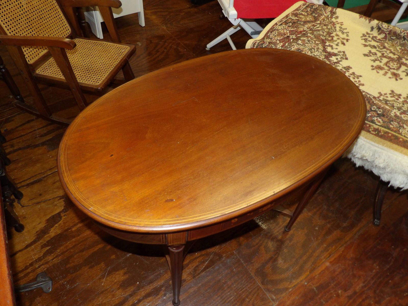 Oval End Table - 2