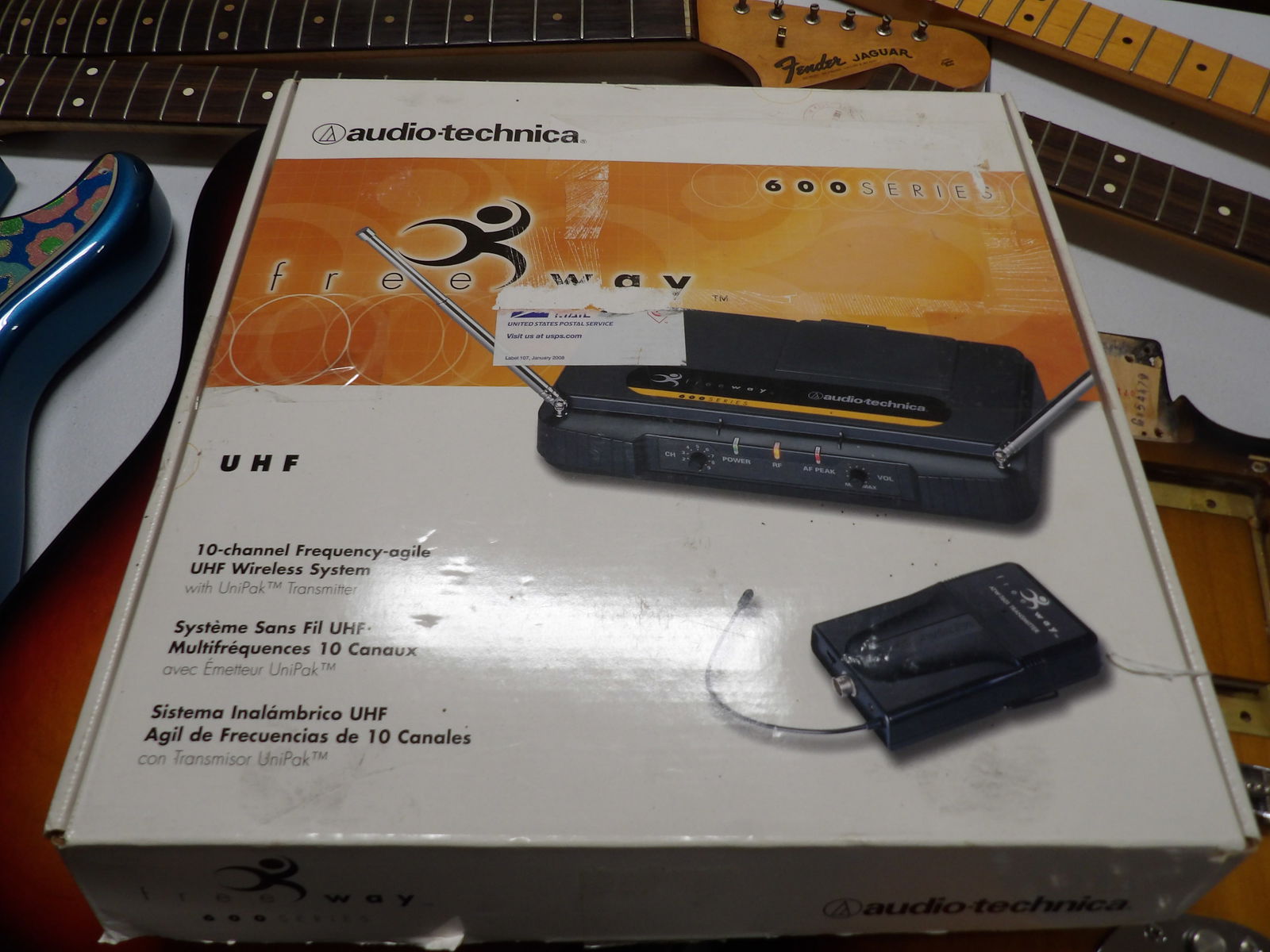 10 Channel VHF Wireless System: Audio-Technica 600 Series, 10 Channel VHF Wireless System. All measurements are approximate. Please see photos for condition and details. Selling as is from 04281.