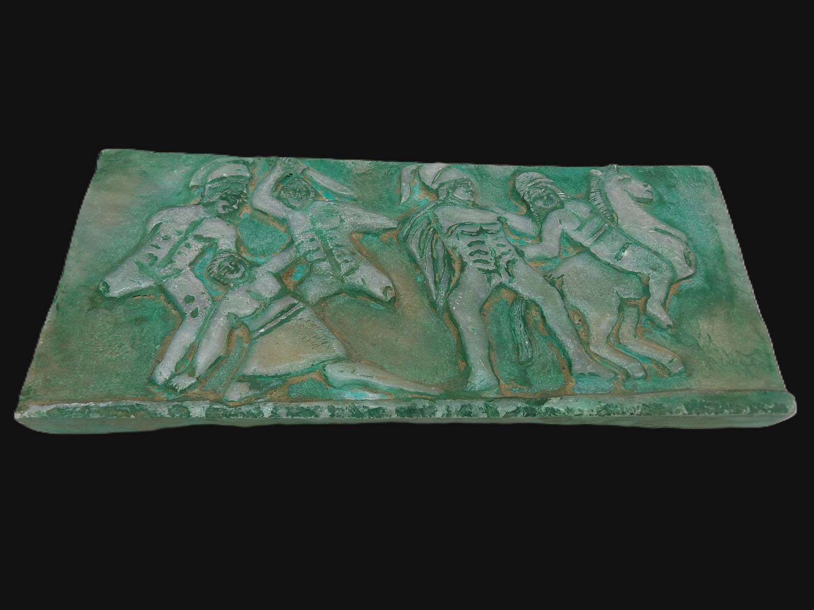 Early Roman Marble Piece: Early Roman Frieze Marble Piece, Depicting Roman Soldiers. 330 B.C. **We are Not Experts in Ancient Pieces. However, the Consignor of this Item is, and has been, a lifelong collector of