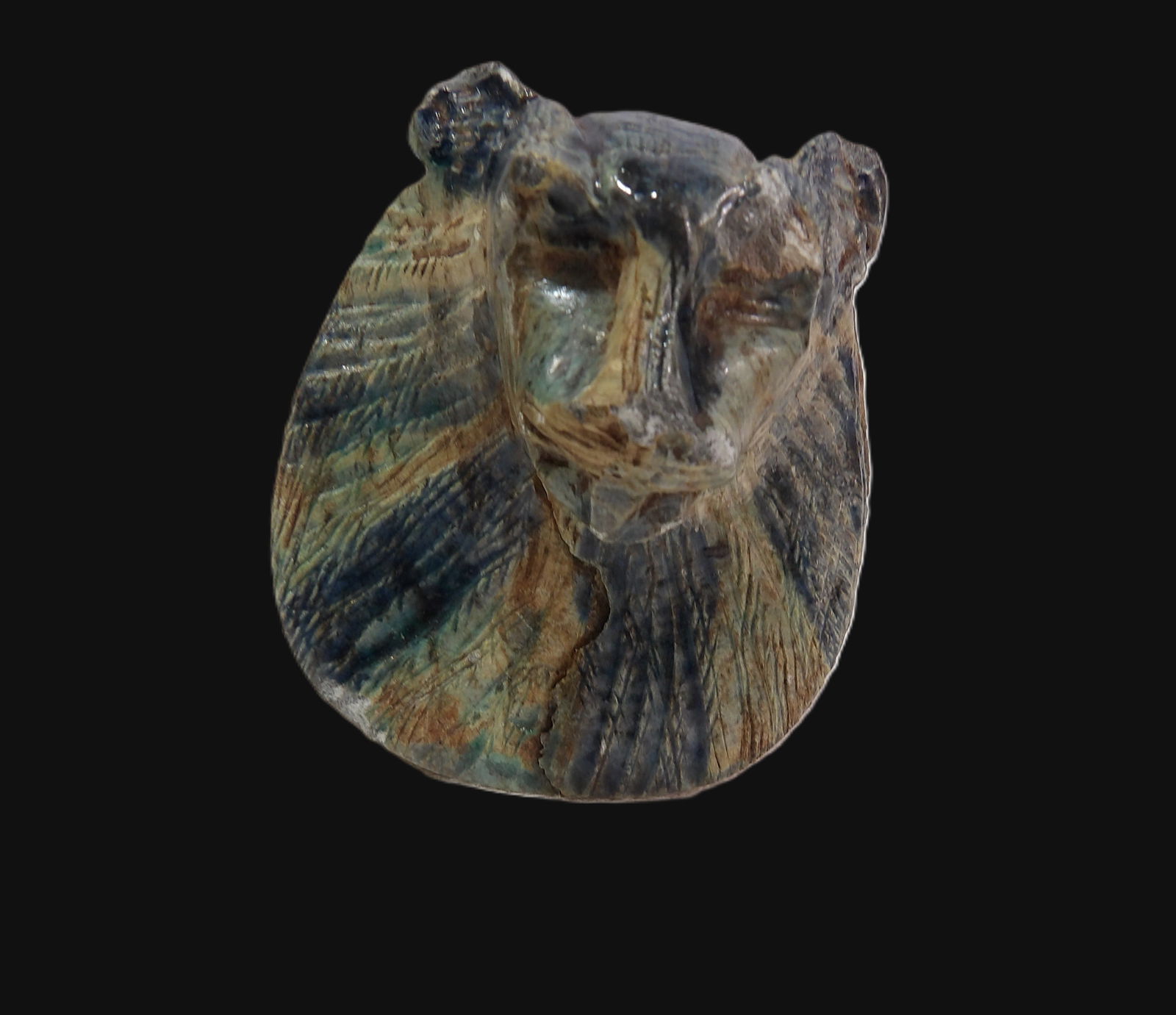 Hand Carved Statue: Hand Carved Sodalite Lion Head Sculpture. **We are Not Experts in Ancient Pieces. However, the Consignor of this Item is, and has been, a lifelong collector of Antiquities. This Item has not been