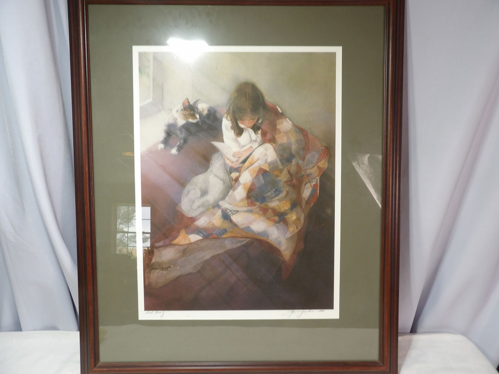 Signed Artist Proof: 23" X 29" Signed Artist Proof, " Yancha". All measurements approximate. Please see photos for condition and details. Selling as is from 04281.