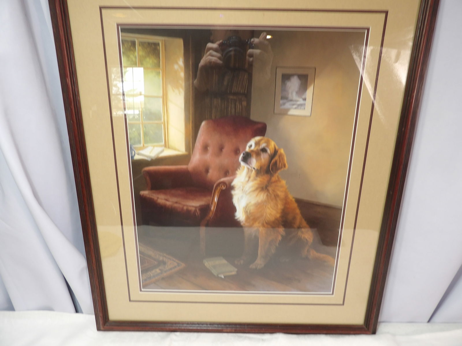 Signed and Numbered Print by B.L. Marris: 22" X 26". " Old Faithful" Print, Signed and Numbered by B.L. Marris. All measurements approximate. Please see photos for condition and details. Selling as is from 04281.