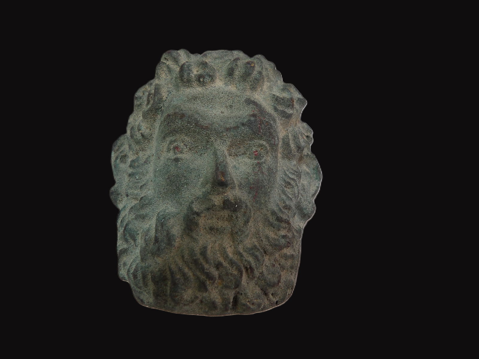 Ancient Bronze Face Mask: Ancient Bronze Face Mask of Zeus/Silenus. Indo Greek Period or Roman Empire Period. 1-3rd Century. ***We are Not Experts in Ancient Pieces. However, the Consignor of this Item is, and has been, a life