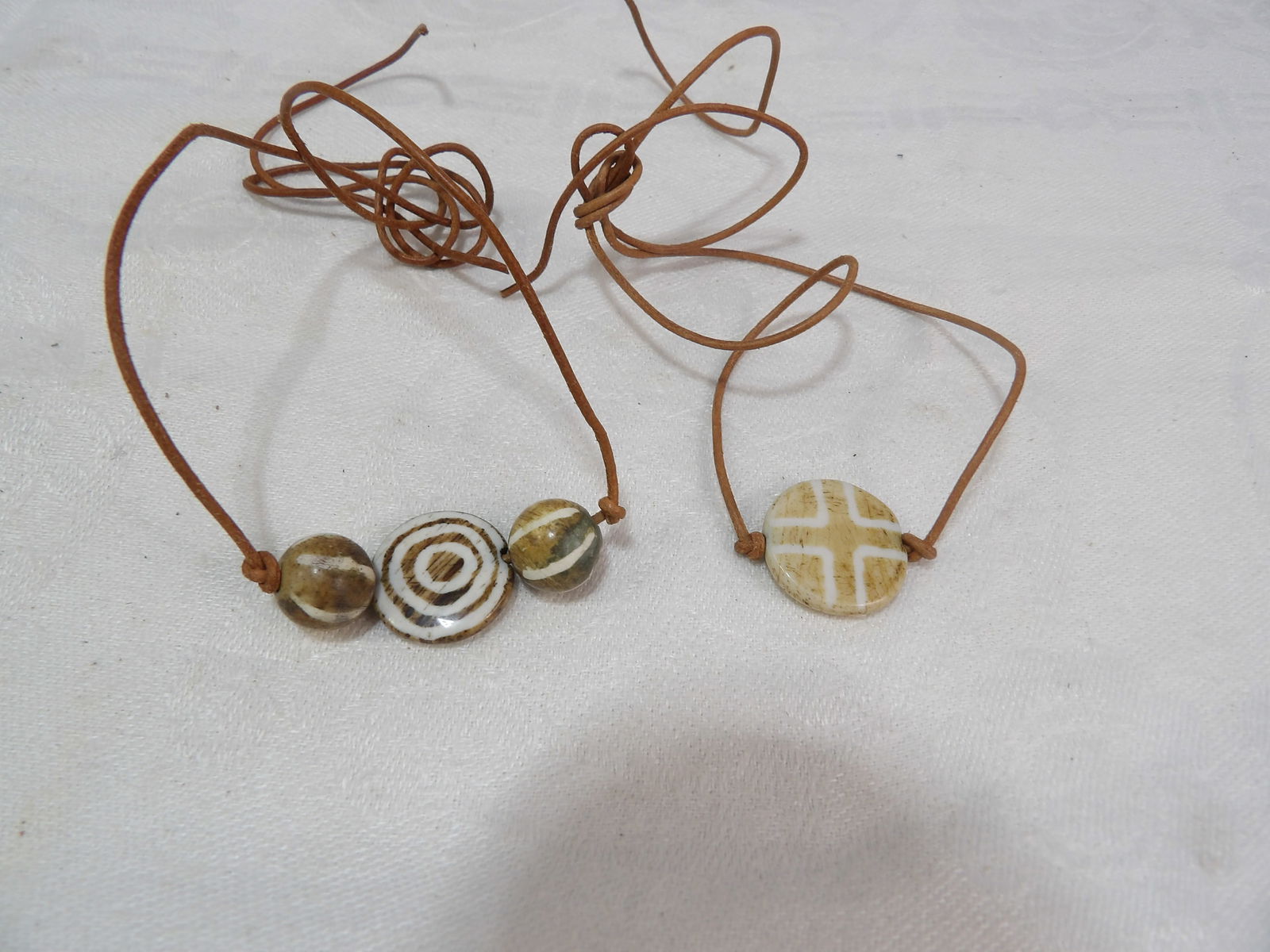 Pair of Tibetan Bead Pendants (1 of 4)