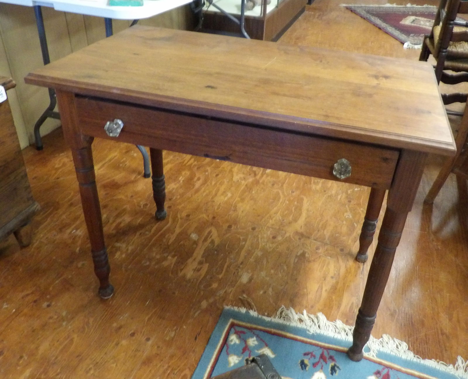 Antique Wooden Side Table (1 of 4)