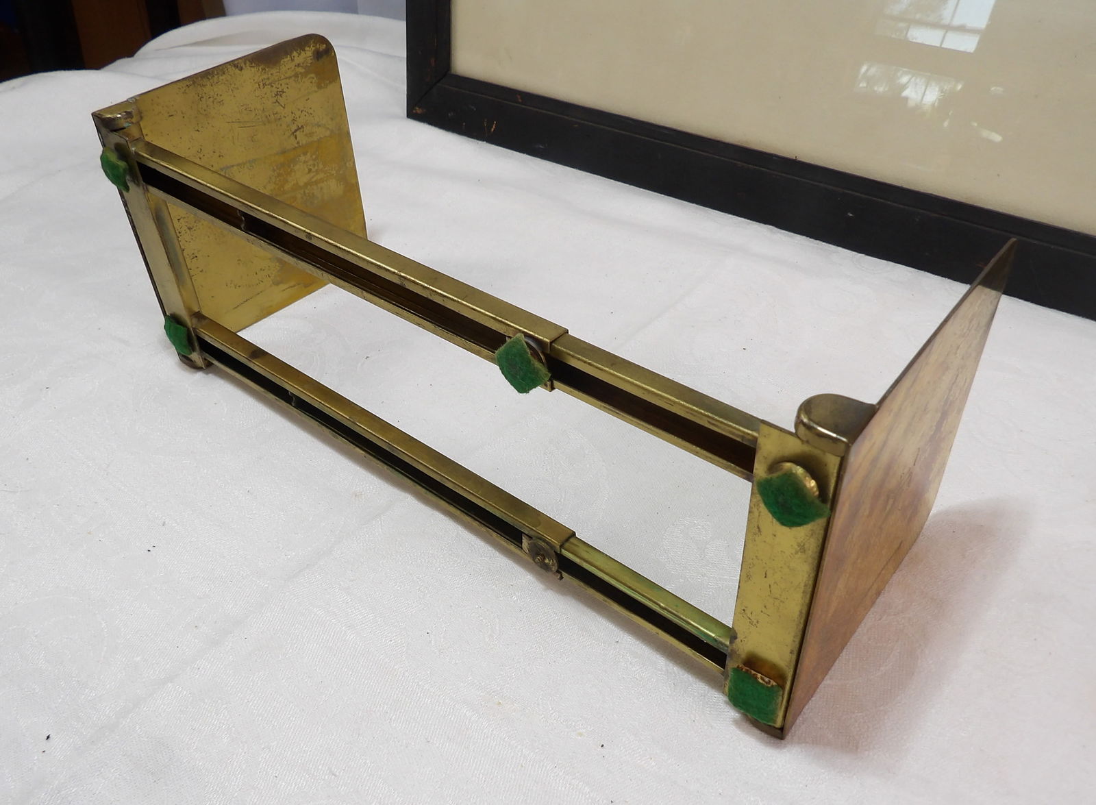 Brass Adjustable Book Rack - 3