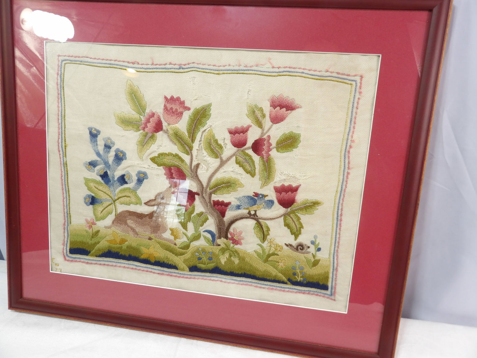 Framed Crewelwork - 3