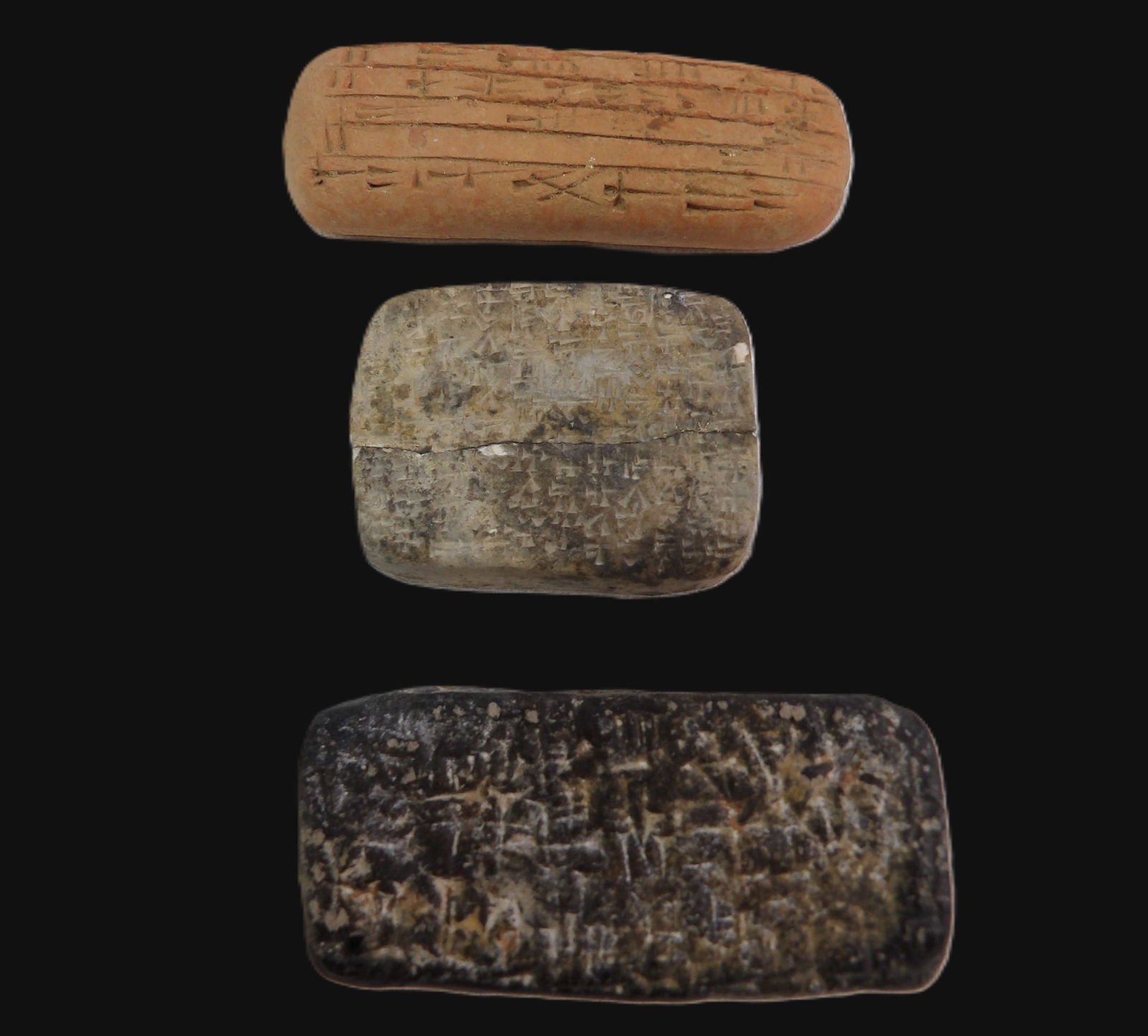 Collection of Cuneiform Tablets: Collection of Mesopotamian Cuneiform Tablets. Early Mesopotamian. ***We are Not Experts in Ancient Pieces. However, the Consignor of this Item is, and has been, a lifelong collector of