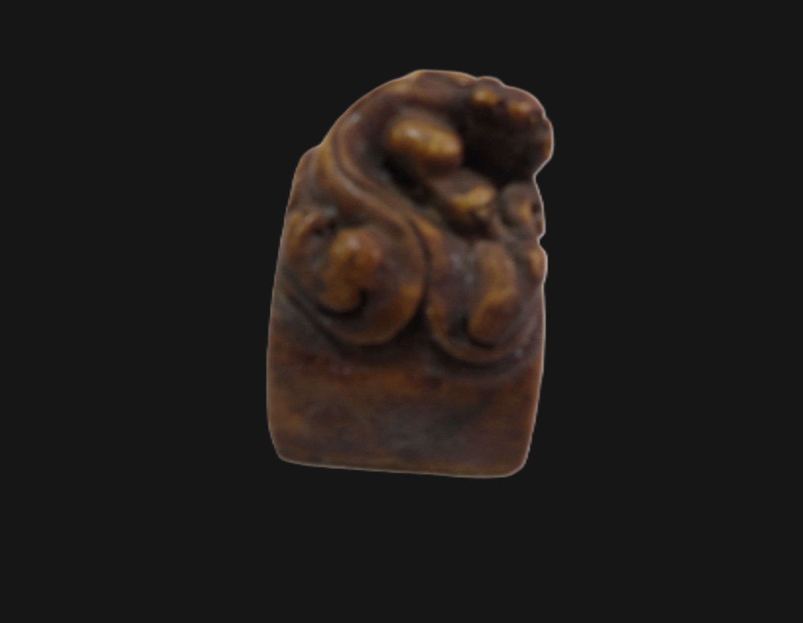 Chinese Carved Stone Seal: Chinese Carved Stone Seal with Chilong. Qing Dynasty 1644-1912. ***We are Not Experts in Ancient Pieces. However, the Consignor of this Item is, and has been, a lifelong collector of Antiquities.