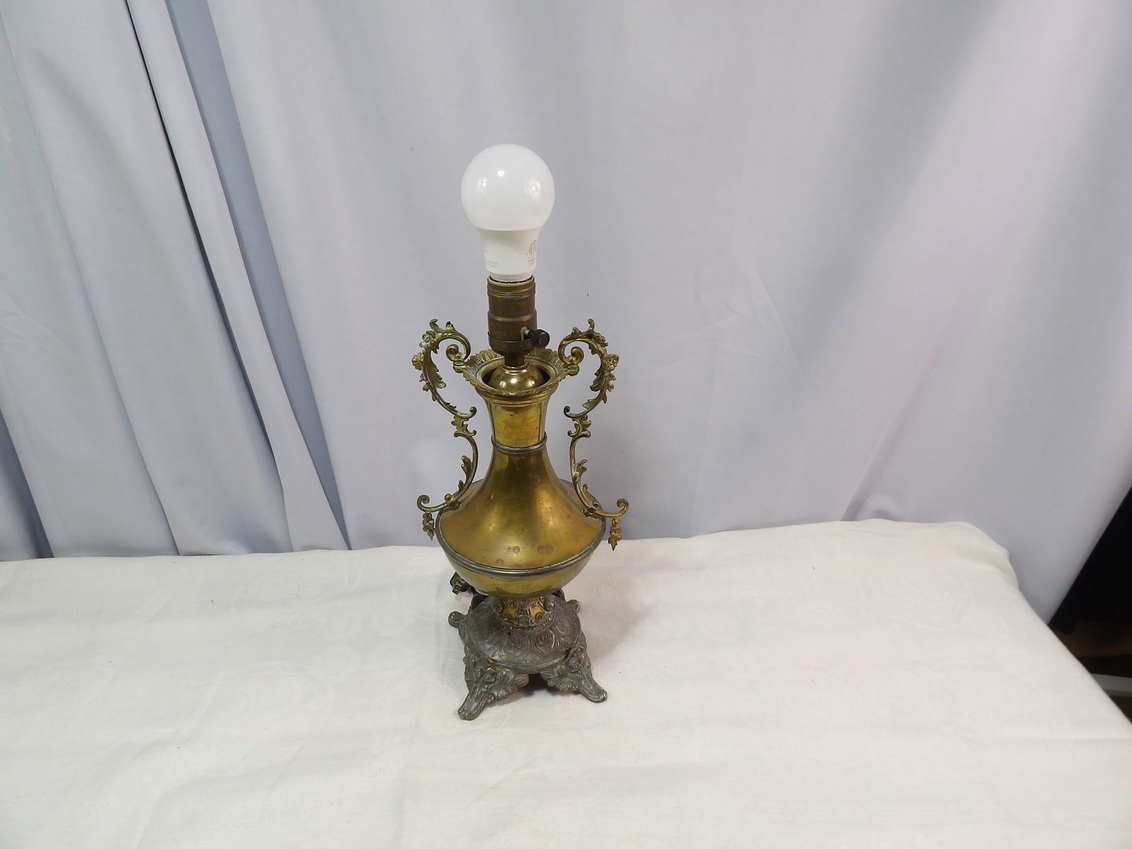 Brass Table Lamp - 4