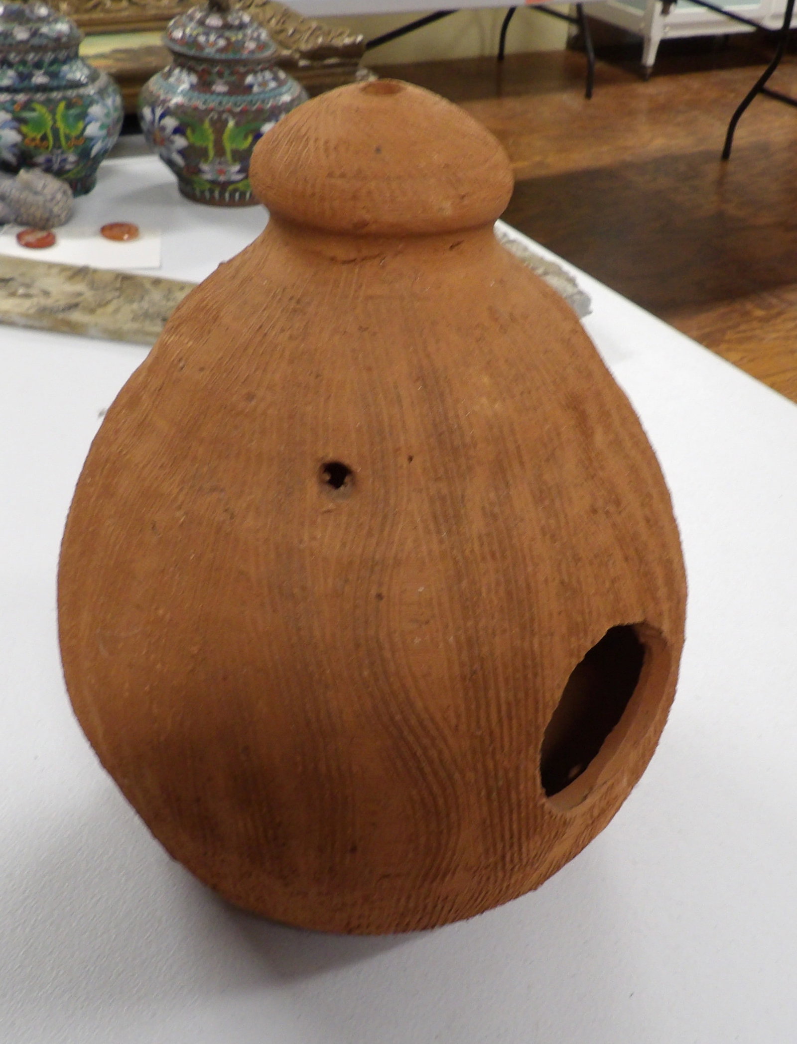 Large Earthenware Birdhouse - 2