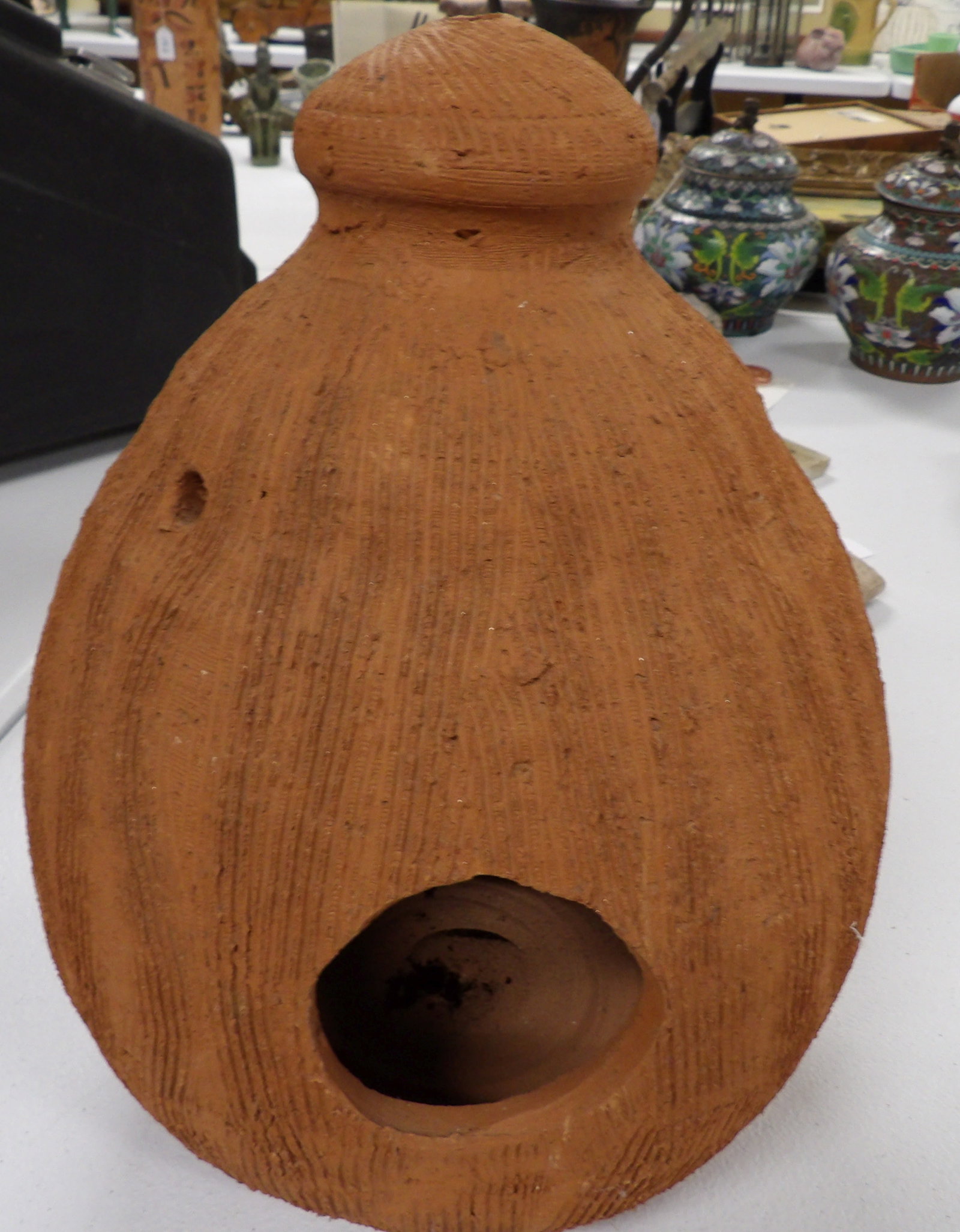 Large Earthenware Birdhouse - 4