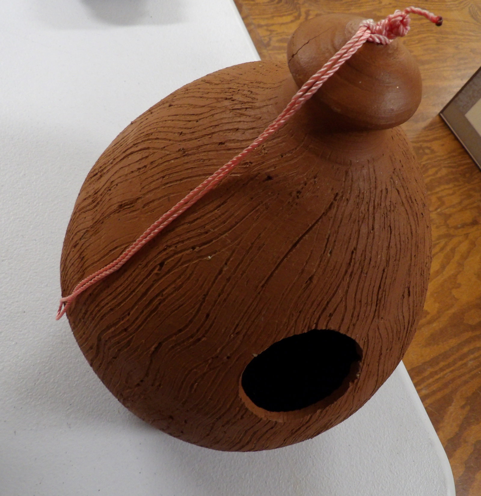 Large Earthenware Birdhouse - 3