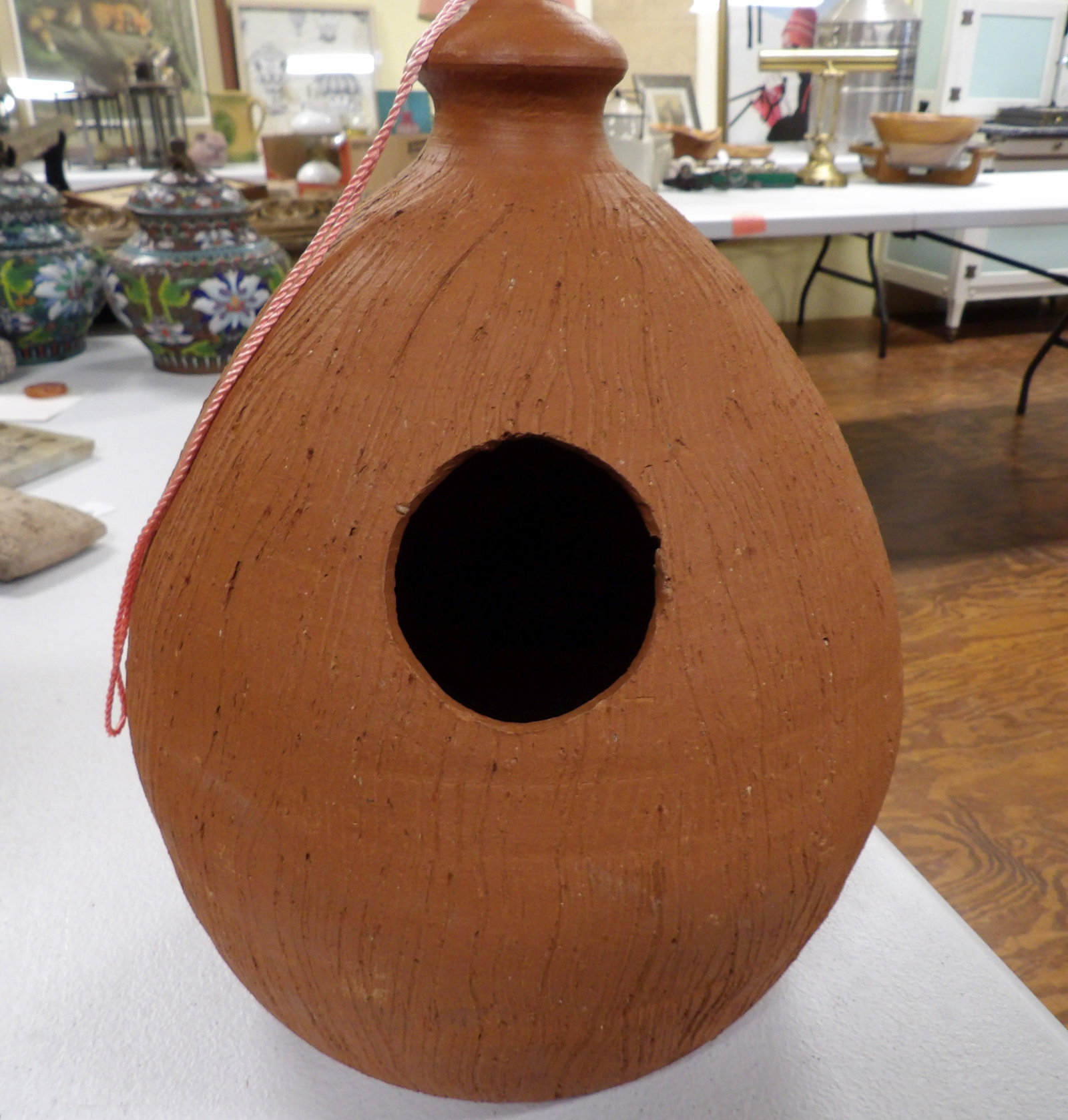 Large Earthenware Birdhouse - 4