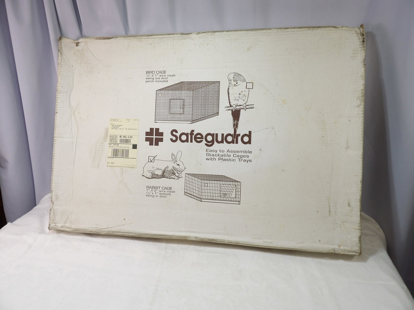 Pet Cage: New Safeguard Pet Cage, 36" X 24" X 14". All measurements approximate. Please see photos for condition and details. Selling as is from 04281.