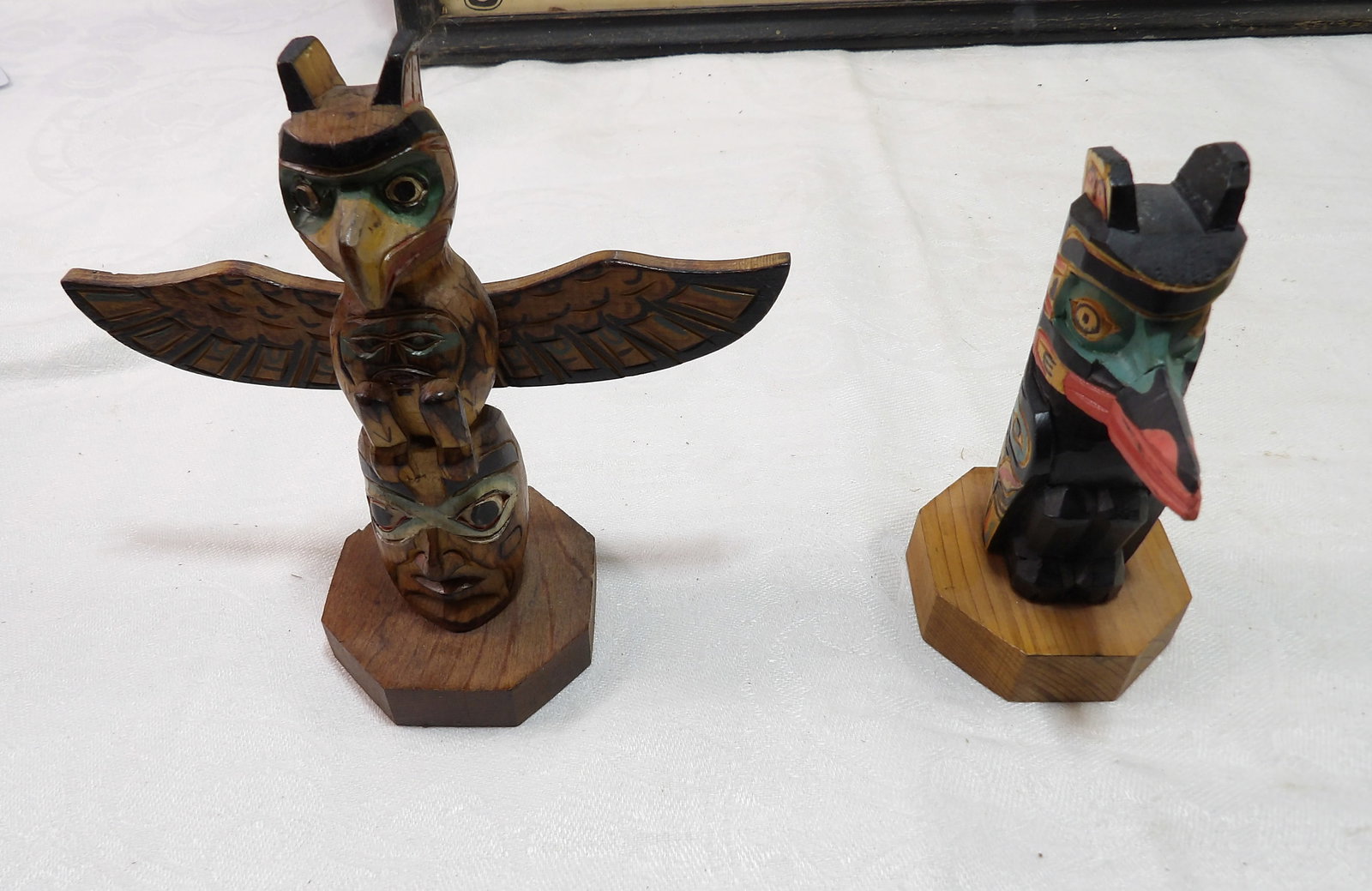 Two Carved Totem Poles (1 of 4)
