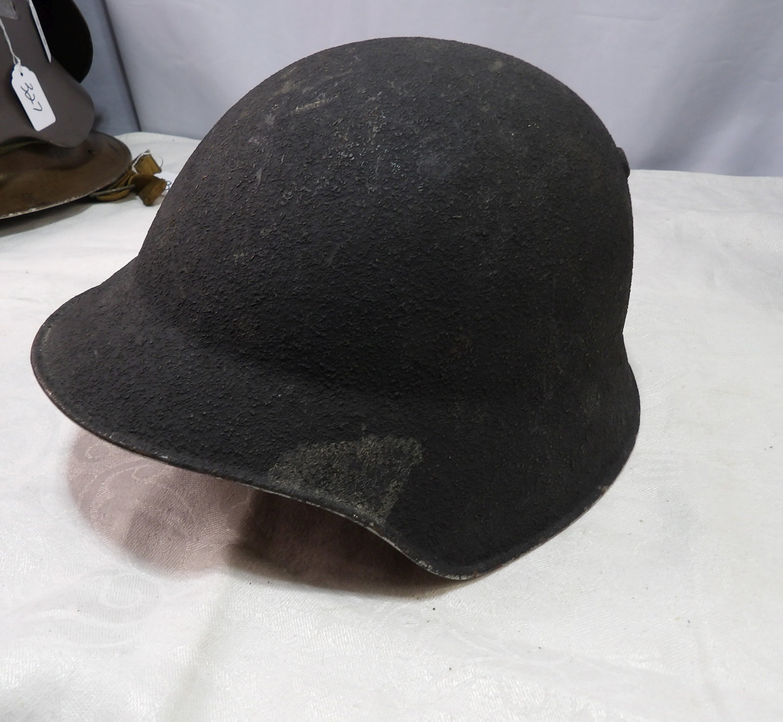 Swiss Combat Helmet: Swiss M1918 Steel Combat Helmet. All measurements approximate. Please see photos for condition and details. Selling as is from 04281.