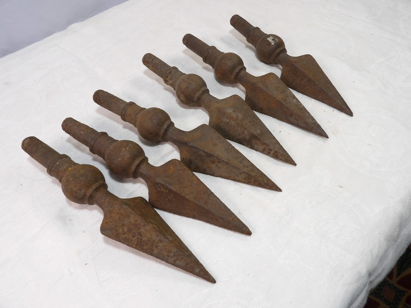 6 PCS. Spearhead Finials - 3