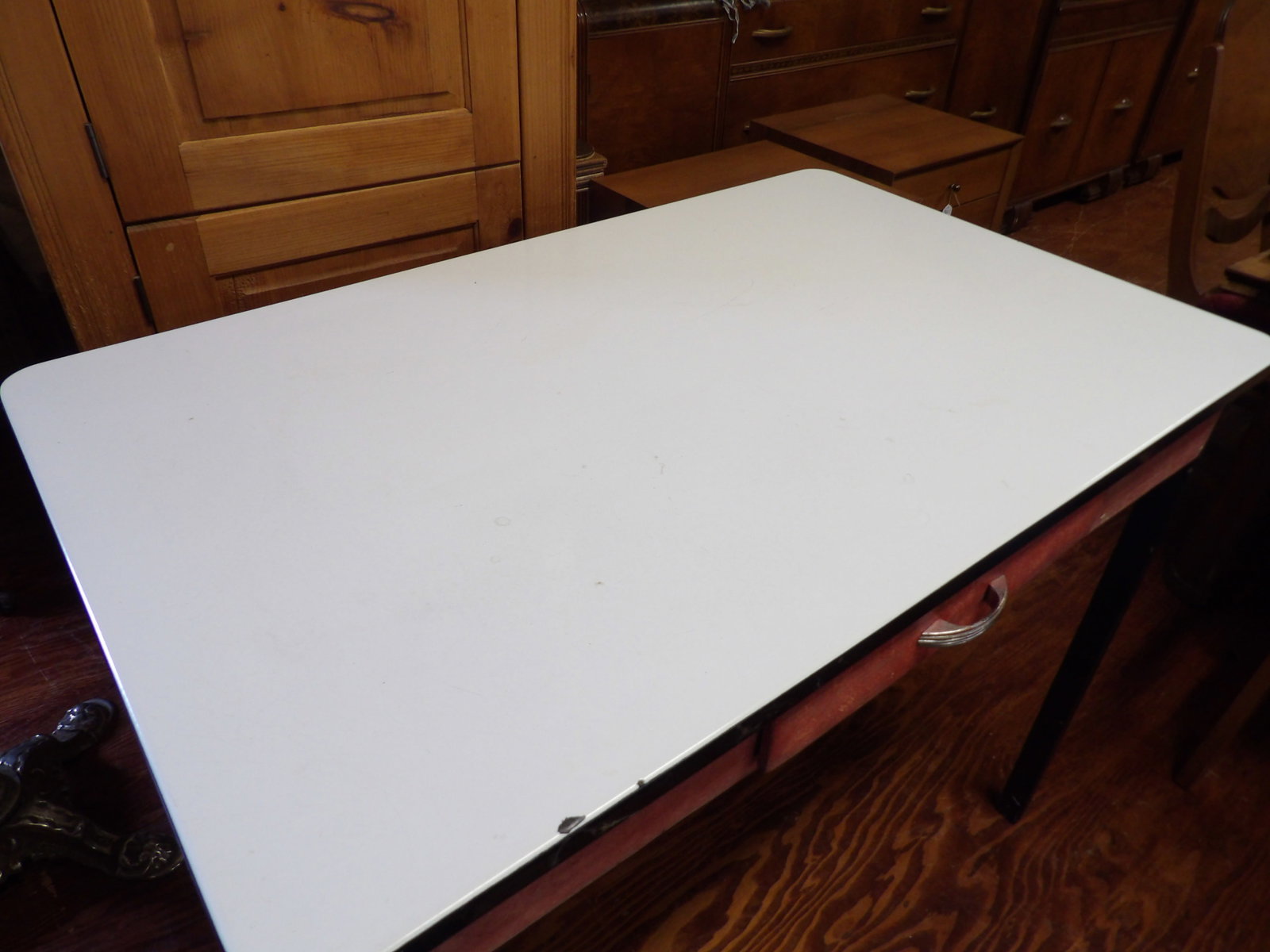 Enameled Top Kitchen Table - 2