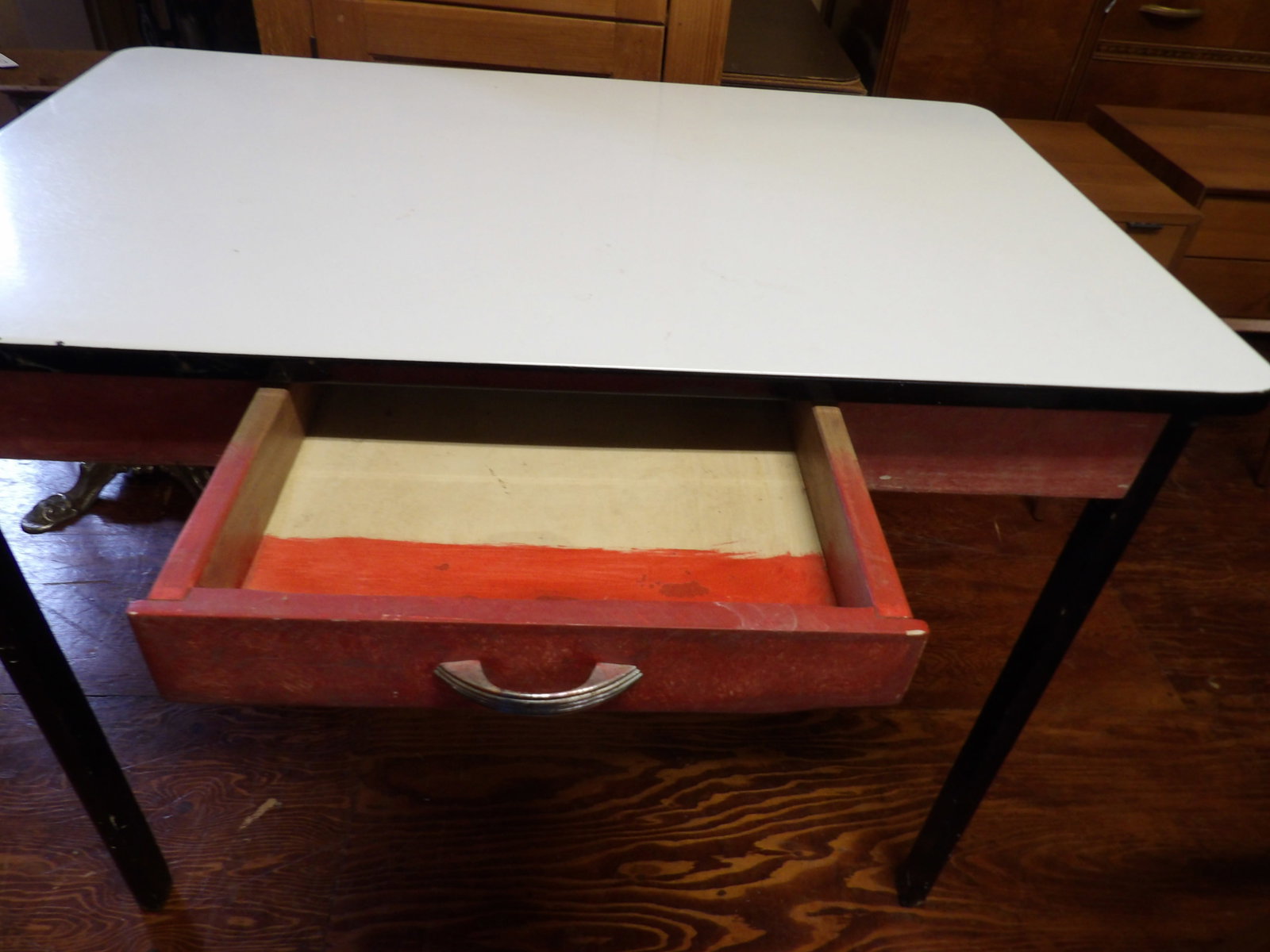 Enameled Top Kitchen Table - 4