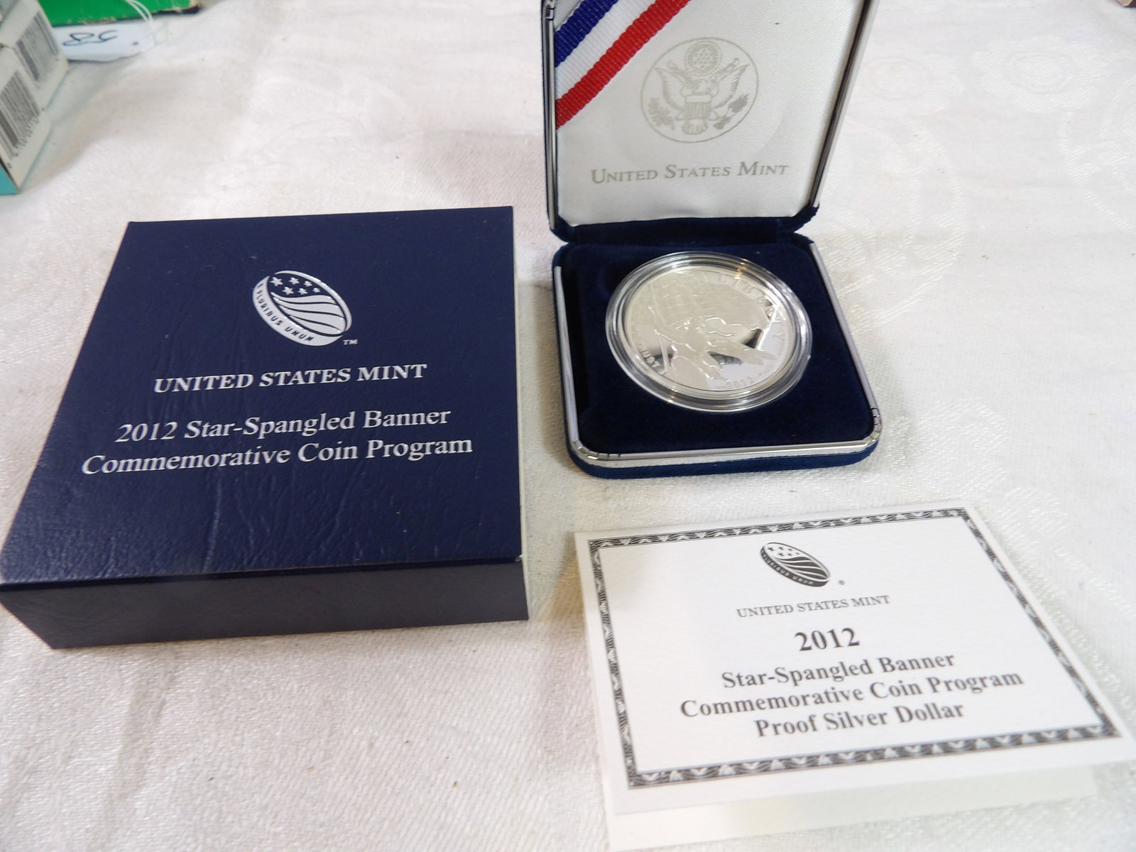 2012 U.S. Mint Star Spangled Banner Commemorative Silver Proof Dollar (1 of 4)