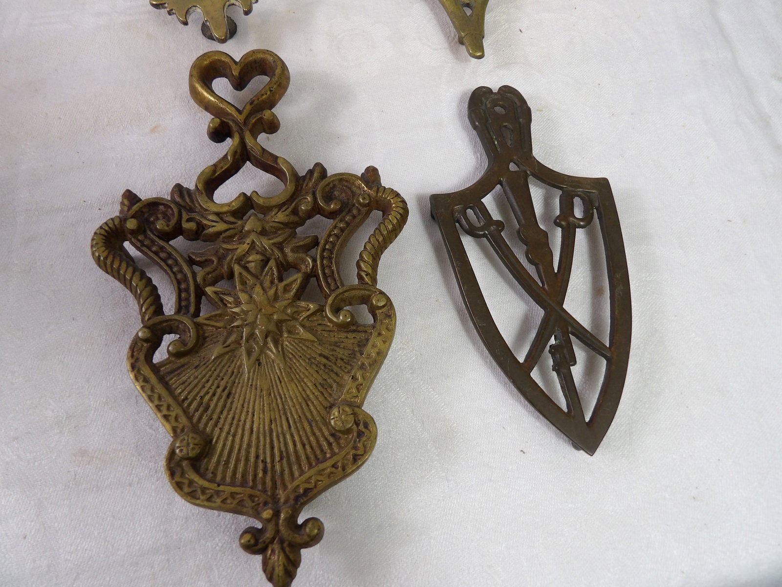 4PCS.-Bronze Trivets - 4